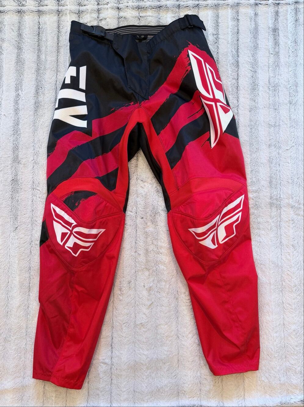 Fly Racing F-16 Motocross Pants Men’s 34 Red Black MX Dirt Bike ATV